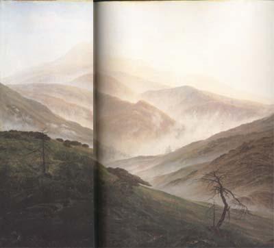 Caspar David Friedrich Mist Rising in the Riesengebirge (mk10) oil painting picture